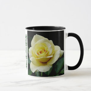 Gele Rose Ringer Coffee mok