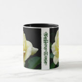 Gele Rose Ringer Coffee mok (Midden)