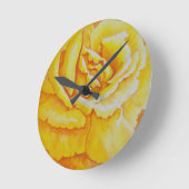 Gele Rose Ronde Klok (Hoek)