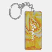 Gele Rose Sleutelhanger (Voorkant Links)