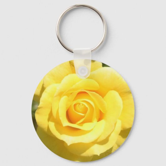 Gele Rose Sleutelhanger (Voorkant)