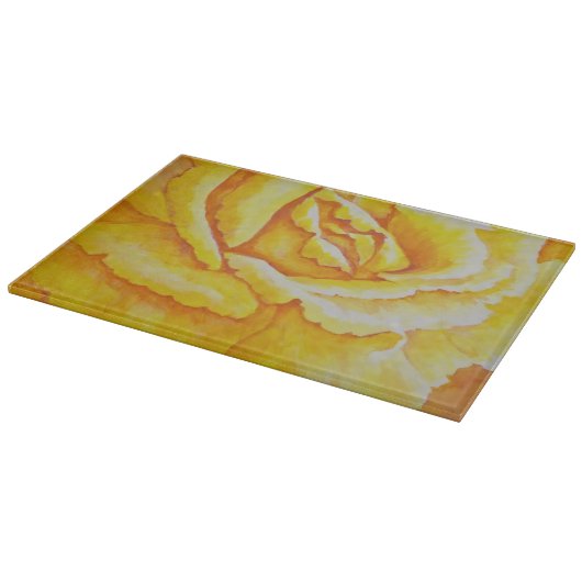 Gele Rose Snijplank (Hoek)
