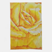 Gele Rose Theedoek (Verticaal)