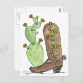 Gele Rose uit Texas Briefkaart (Voorkant / Achterkant)