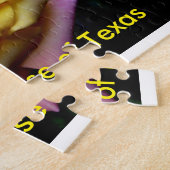 Gele Rose uit Texas Jigzaag Puzzle Legpuzzel (Zijkant)