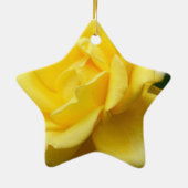 Gele Rose uit Texas Keramisch Ornament (Achterkant)