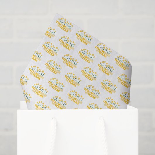 Gele Rose van Texas Garden Tissuepapier (Cadeauzakje)