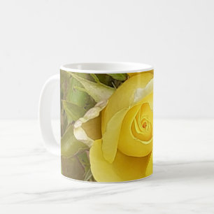 Gele Rosebud-Mok Koffiemok