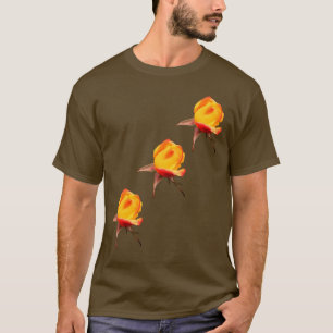 Gele rosebuds Bloed Natuur T-shirt