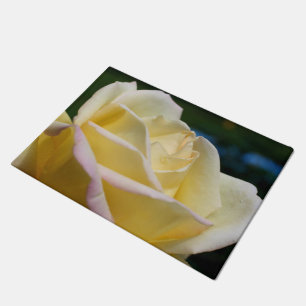 Gele rosebudventiel deurmat