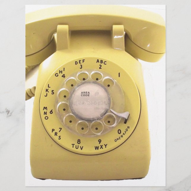 Gele Rotary Phone (Voorkant)