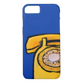 Gele Rotary Phone Case-Mate iPhone Case (Achterkant)