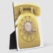 Gele Rotary Phone Fotoplaat (Zijkant)