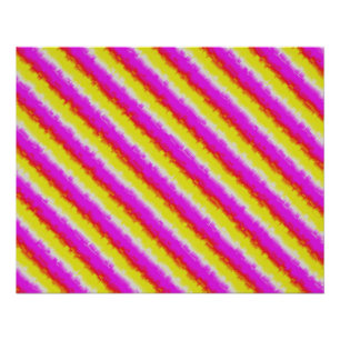 Gele roze Artdeco regenboogstrips Perfect Poster
