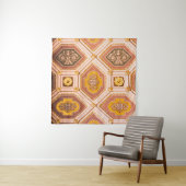 Gele Roze Hongaarse Architectuur Wandkleed (In situ)