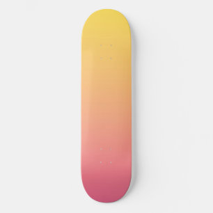Gele Roze Kleur Skateboard