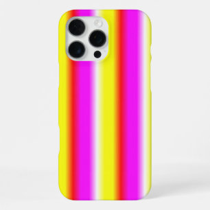 Gele Roze Regenboog Strepen iPhone 16 Pro Max Hoesje