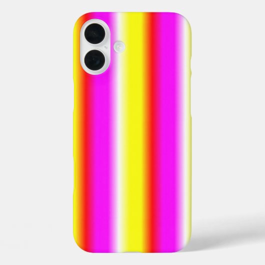 gele roze regenboogstreep Case-Mate iPhone case (Achterkant)