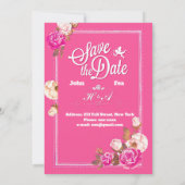 Gele roze rozen & engel van de liefde kaart (Achterkant)