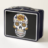 Gele roze Suikerhuid op zwart (Voorkant)