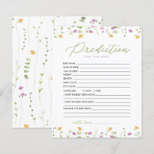 Gele Roze Wildflower Voorspelling Voor Baby Game