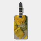 Gele rozen bagagelabel (Voorkant verticaal)