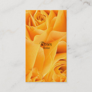 Gele rozen bloemist Visitekaartjes