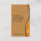 Gele rozen bloemist Visitekaartjes (Achterkant)