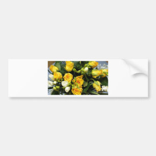 Gele rozen bumpersticker