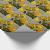 Gele rozen cadeaupapier (Hoek)