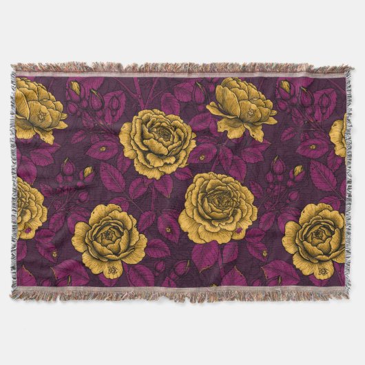 Gele rozen deken (Voorkant)