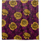 Gele rozen douchegordijn (Voorkant)