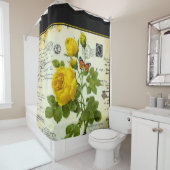  gele rozen douchegordijn (In situ)
