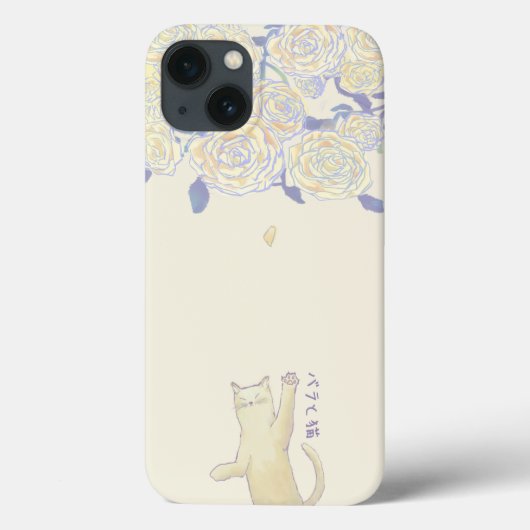 Gele Rozen en het spelen van kat Case-Mate iPhone Case (Achterkant)