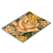 Gele rozen en landstaal Roesthout in soedan Notitieboek (Linkerzijde)