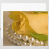 Gele rozen en parels (Voorkant / Achterkant)