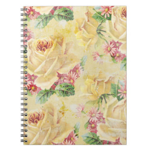 Gele Rozen en Roze Daisies Notitieboek