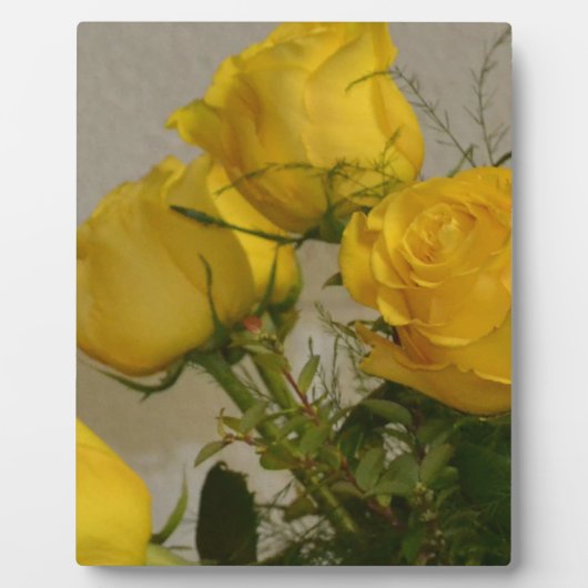 Gele rozen fotoplaat (Voorkant)