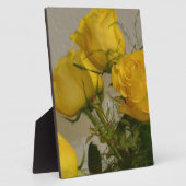 Gele rozen fotoplaat (Zijkant)