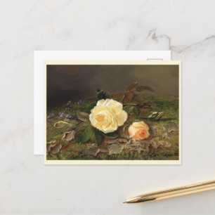 Gele Rozen, Gelukkige Verjaardag Briefkaart