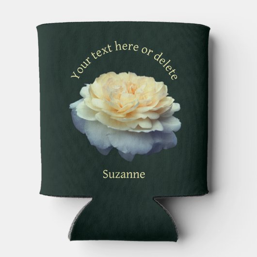 Gele rozen, gepersonaliseerd blikjeskoeler (Achterkant)