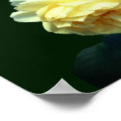 Gele Rozen Gepersonaliseerde Bruiloft Gift Poster (Hoek)