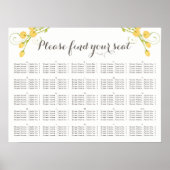 Gele Rozen in de tuin, zitkast Poster (Voorkant)