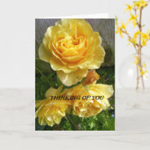 gele rozen kaart (Gele Bloem)