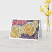 Gele rozen kaart (Gele Bloem)