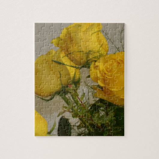 Gele Rozen Legpuzzel (Verticaal)