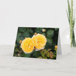 gele rozen noot kaart