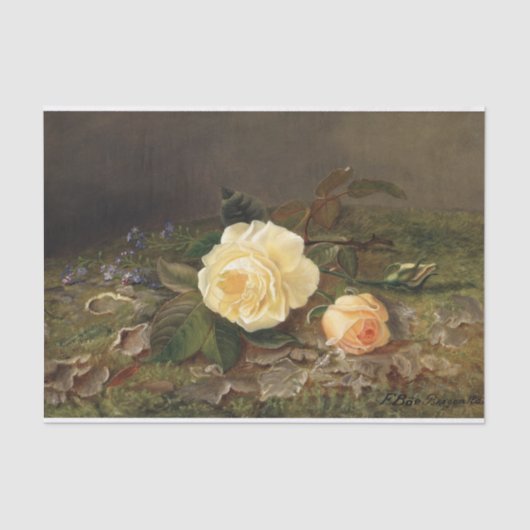 Gele rozen, ontkoppeling tissuepapier (Voorkant)