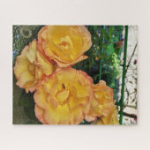Gele rozen op de Porch Legpuzzel (Horizontaal)