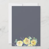 Gele rozen op zee Foto opslaan Datum Aankondiging (Achterkant)